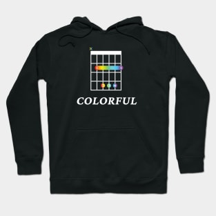 B Colorful B Guitar Chord Tab Dark Theme Hoodie